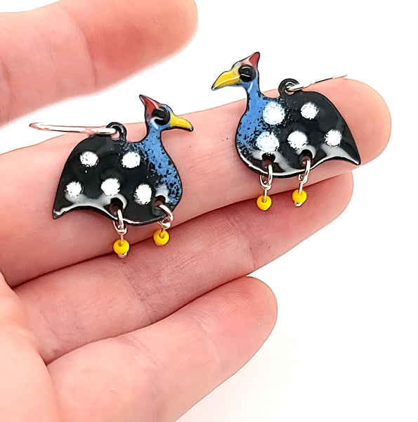 funky bird earrings